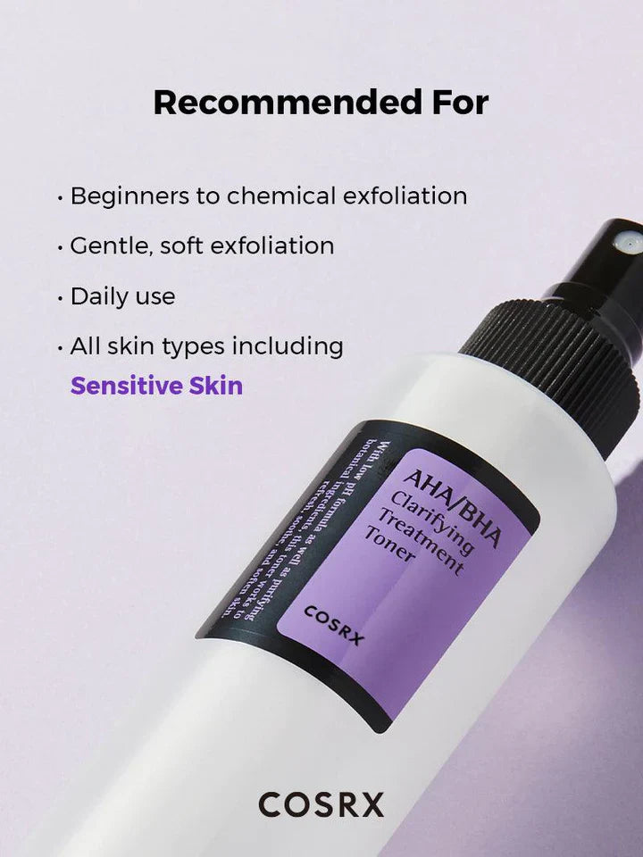 Exfoliating toner COSRX - AHA/BHA Clarifying Treatment Toner