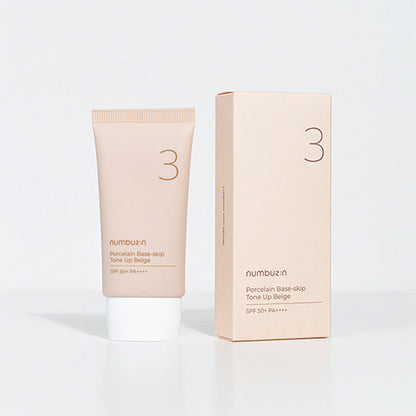 Sunscreen Numbuzin No,3 Porcelain Base-skip Tone Up Beige