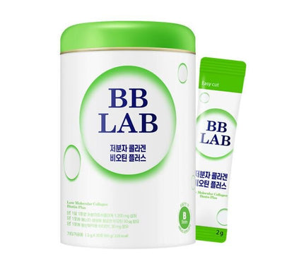 Colagen marin cu masă moleculară mică și pudră de biotină BB LAB Low Molecular Collagen Biotin Plus