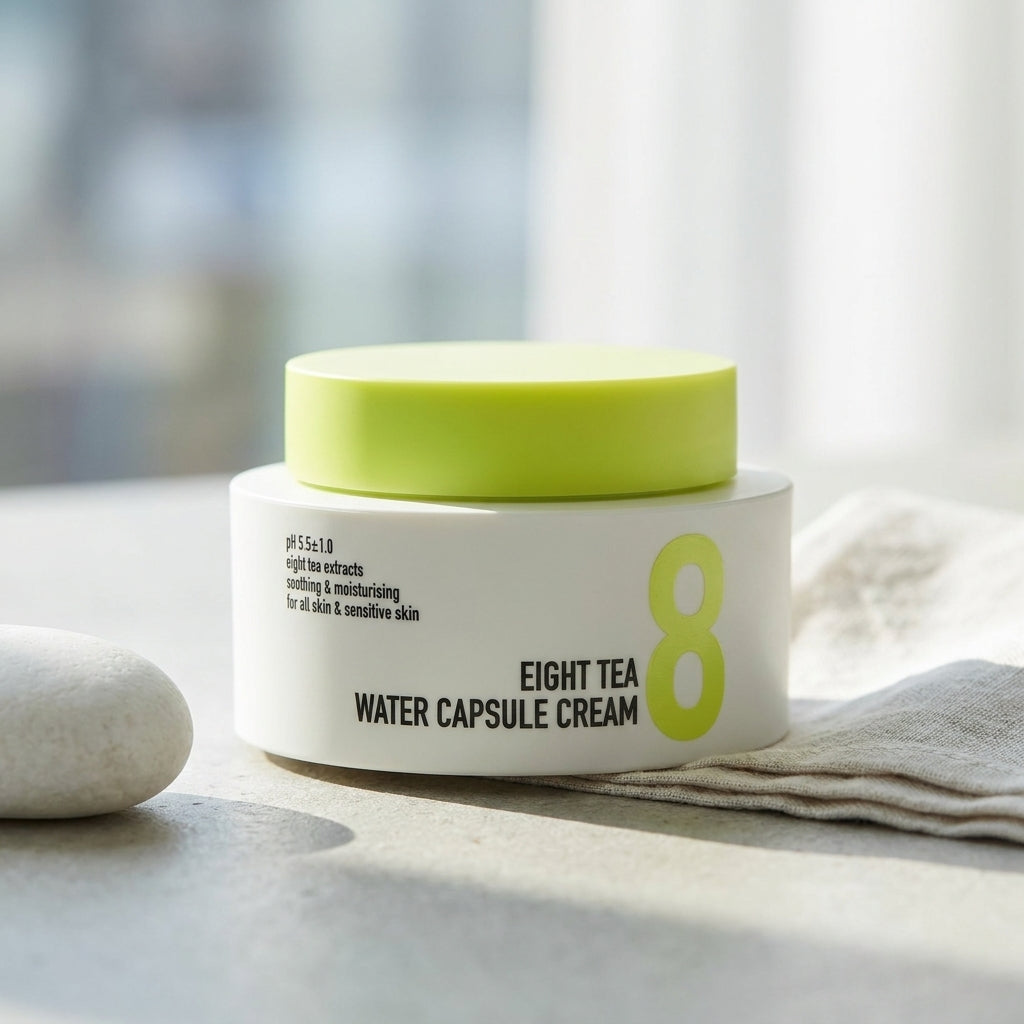 Κρέμα για ευαίσθητο δέρμα με 8 εκχυλίσματα τσαγιού BOM Eight Tea Water Capsule Cream
