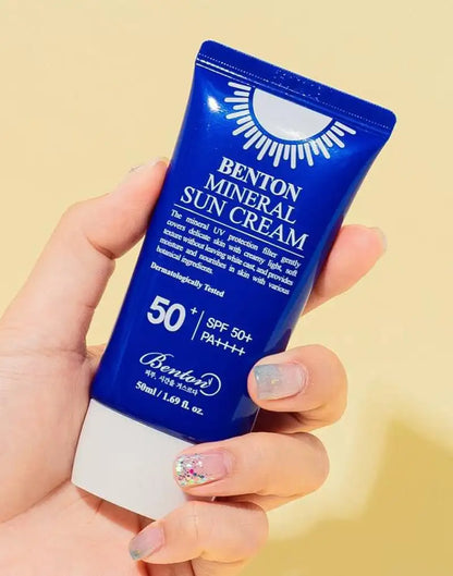 Benton mineralna krema za sunčanje za lice SPF50+/PA++++