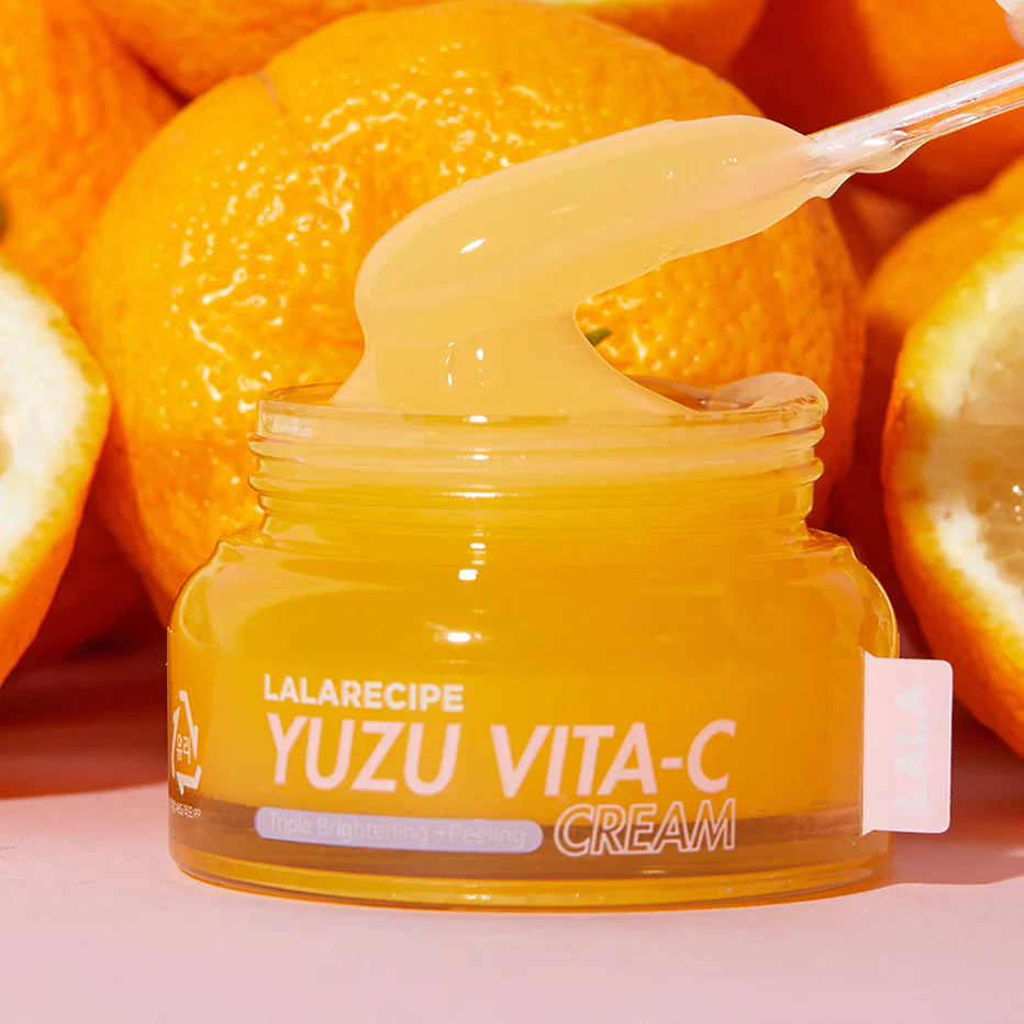 Cream with yuzu extract and vitamin C Lalarecipe Yuzu Vita C Cream