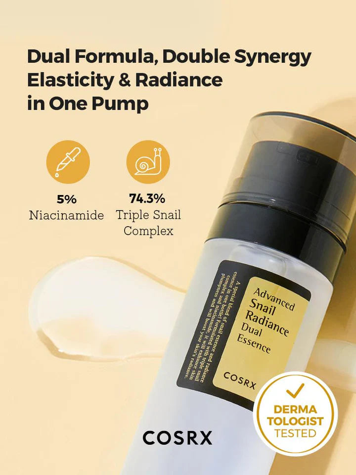 Cosrx - napredna dvostruka esencija Snail Radiance