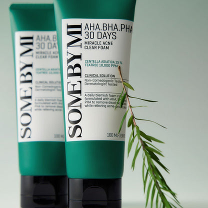 Καθαριστικός αφρός κατά της ακμής SOME BY MI AHA BHA PHA 30 Days Miracle Acne Clear Foam