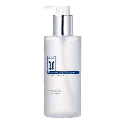 Two-phase cleansing product - CUSKIN Vitamin U Oil to Foam Cleanser