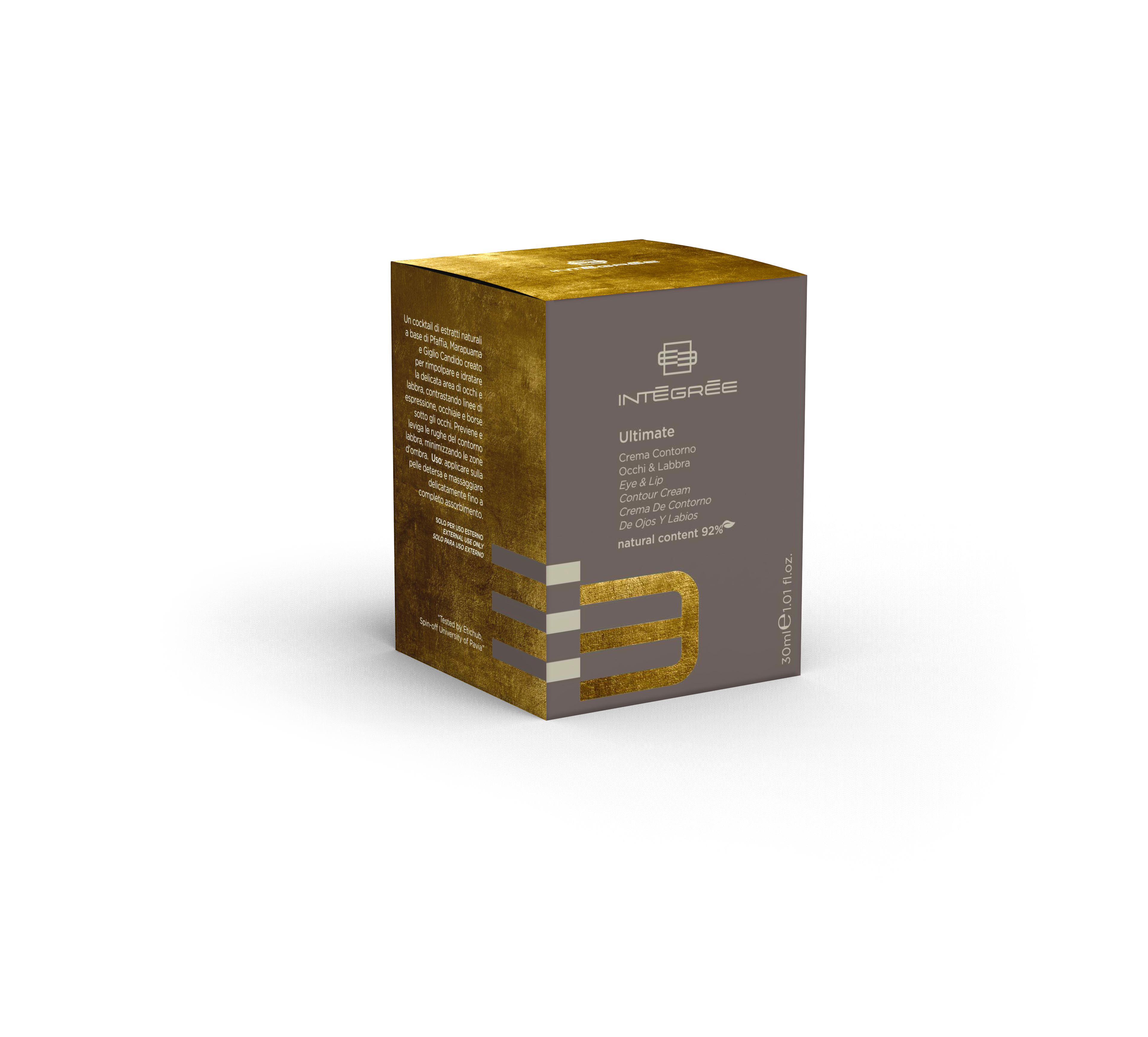 Integree Ultimate Eye &amp; Lip Contour Cream texture and applicator