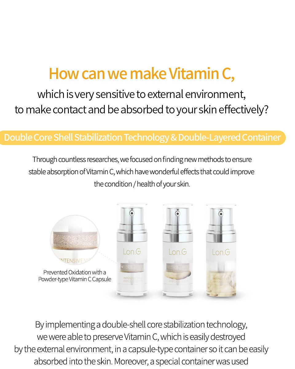 5 week intensive recovery and brightening program with vitamin C LON,G INTENSIVE VIT C AMPOULE SERUM