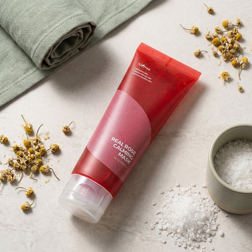 Καταπραϋντική μάσκα με εκχύλισμα τριαντάφυλλου Isntree Real Rose Calming Mask
