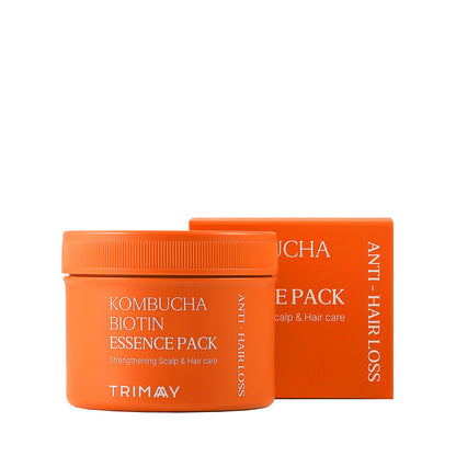 Mascarilla restauradora para el cabello y el cuero cabelludo con kombucha Trimay Kombucha Biotin Anti-Hair Loss Essence Pack