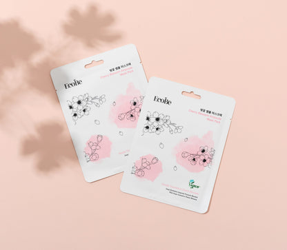 Posvjetljujuća sheet maska ​​s ekstraktom japanske trešnje Ecobe Cherry Blossom Ampoule Mask 