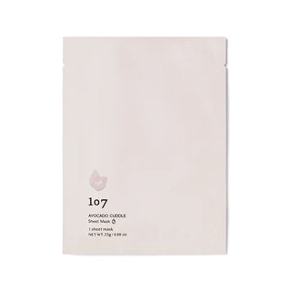 ONEOSEVEN 107 AVOCADO CUDDLE Sheet Mask Arcpakolás 30g