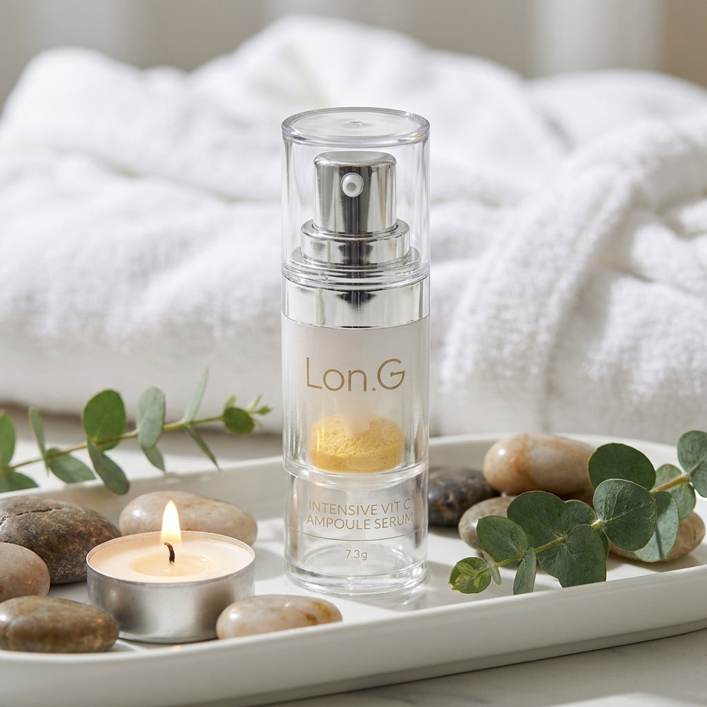 Μοναδική αμπούλα από 5-εβδομαδιαίο πρόγραμμα εντατικής αποκατάστασης και φωτισμού με βιταμίνη C LON.G INTENSIVE VIT C AMPOULE SERUM
