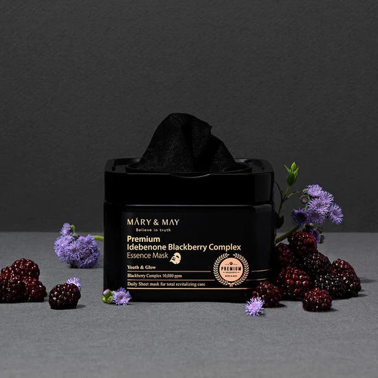 Mary&amp;May Premium Idebenon Blackberry Complex Essence Mask