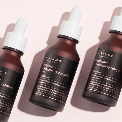 Ser facial cu idebenonă și complex de mure Mary&May Idebenone + Blackberry Complex Serum