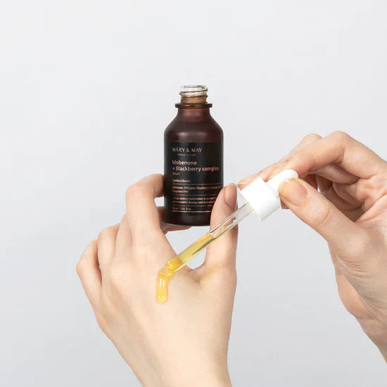 Facial serum with idebenone and blackberry complex Mary&amp;May Idebenone + Blackberry Complex Serum - Koreancare