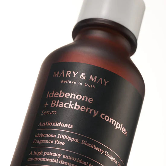 Ser facial cu idebenonă și complex de mure Mary&May Idebenone + Blackberry Complex Serum