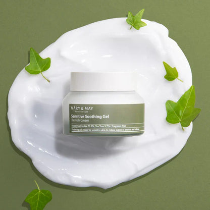 Soothing face gel cream with hutinia and tea tree Sensitive Soothing Gel Blemish Cream