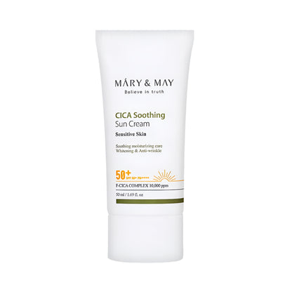 MARY &amp; MAY CICA Soothing Sun Cream SPF50+ PA++++