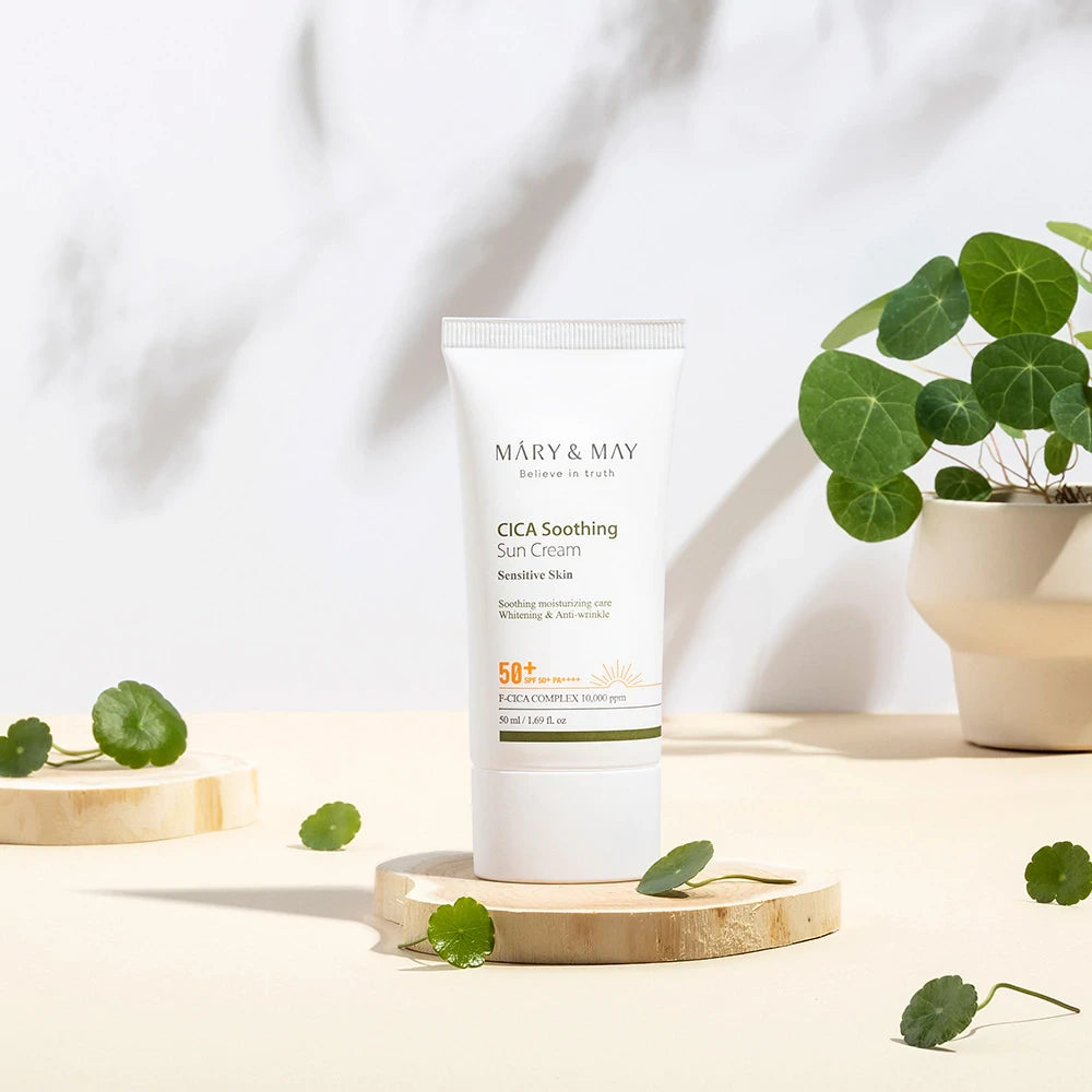MARY &amp; MAY CICA Soothing Sun Cream SPF50+ PA++++