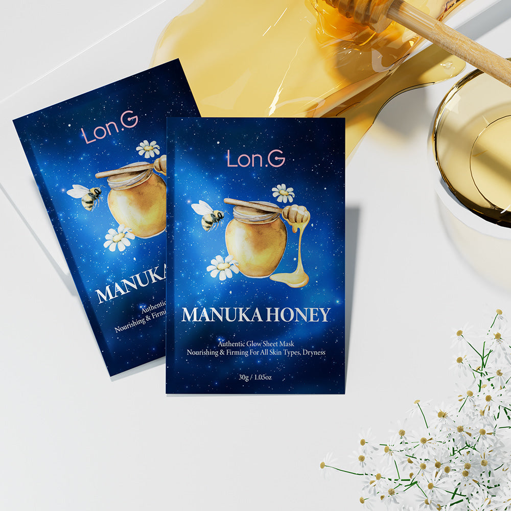 Lon,G nourishing sheet mask with manuka honey