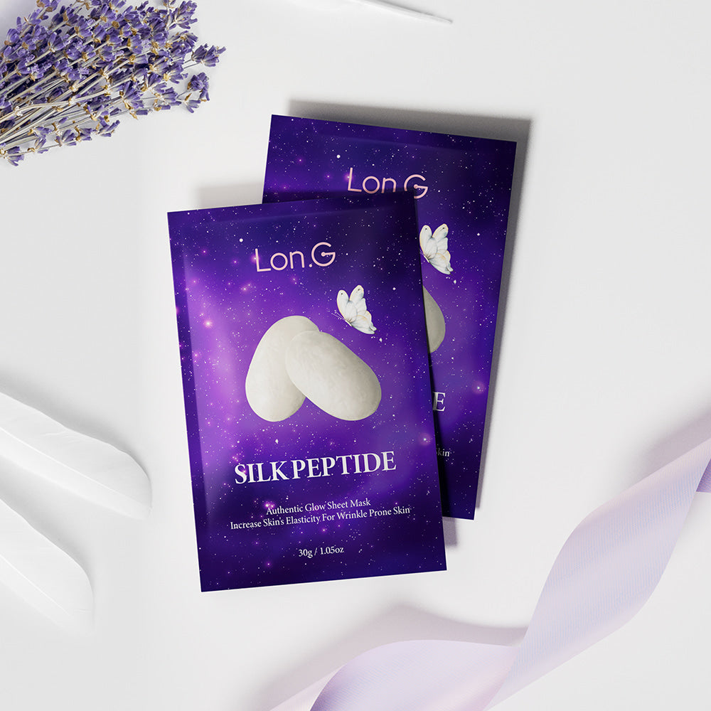 Lon,G tightening sheet mask with silk peptides