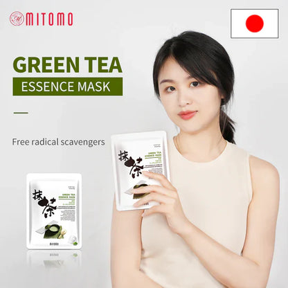 Mitomo Whitening Face Mask with Matcha Extract (Green Tea)