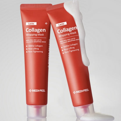 ANTI-AGING FACE MASK WITH 70.2% COLLAGEN Medi-Peel Red Lacto Collagen Wrapping Mask - Koreancare