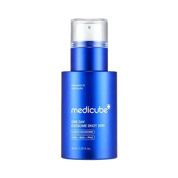 Fiala esomi pori Medicube ONE DAY Exosome Shot 2000 Lacto Exosome AHA + BHA + PHA 30ml