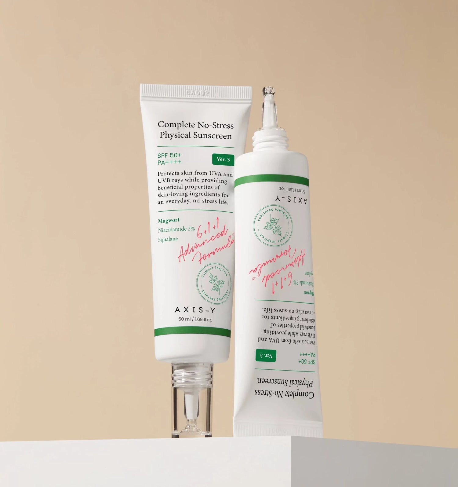 AXIS-Y Complete No-Stress Physical Sunscreen V,3 SPF 50+