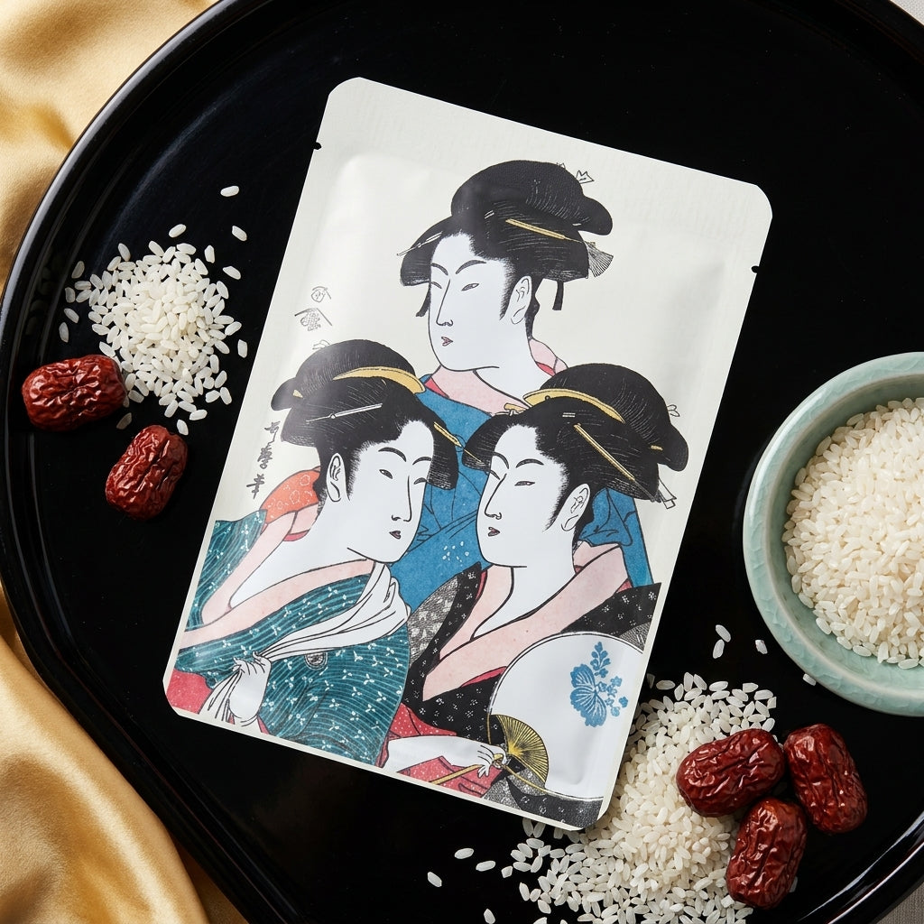 Mitomo Rejuvenating mask with gold and extract of Japanese cherry Sakura