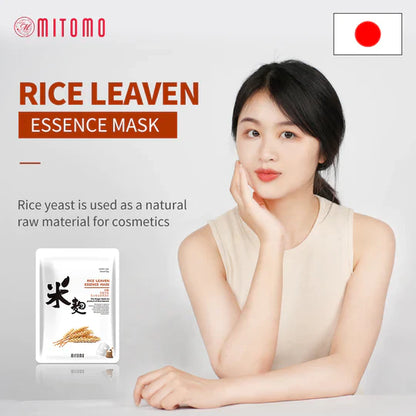 Nourishing facial mask with rice extract