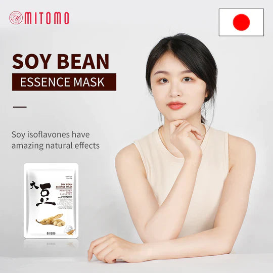 Restorative face mask with soy extract