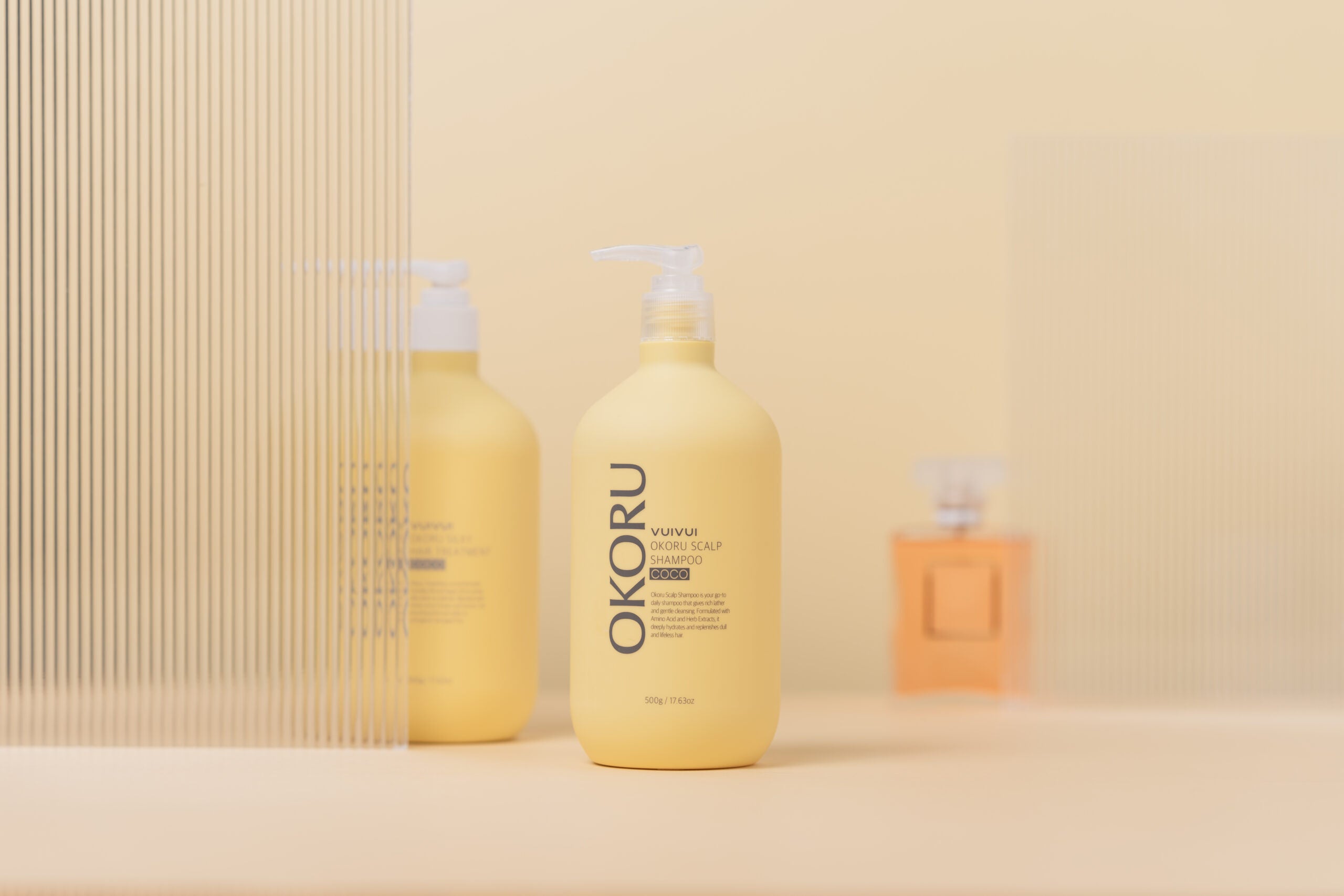 OKORU Scalp Shampoo Coco fragrance notes graphic