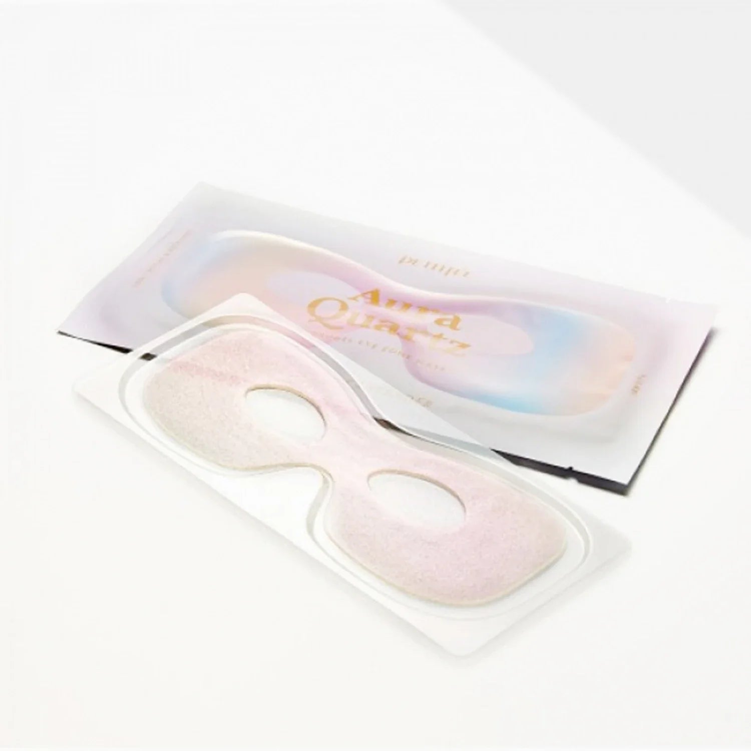 Fényesítő szemkörnyék maszk Petitfee Aura Quartz Hydrogel Eye Zone Mask – Iridescent Lavender