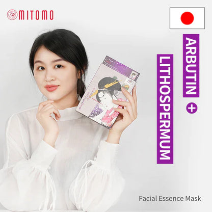 Mitomo Cleansing and brightening face mask with Arbutin and Lithospermum