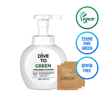 Arctisztító hab DIVE TO GREEN Pure Bubble Cleanser 3x3,2g 