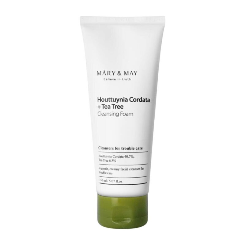 MARY &amp; MAY Facial cleansing foam with hutinia and tea tree