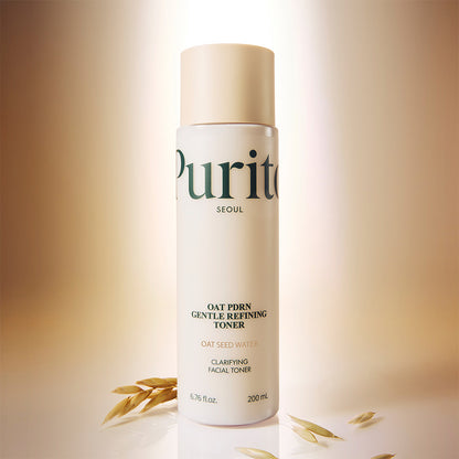 Purito Oat PDRN Gentle Refining Toner texture swatch showing milky lotion-like consistency