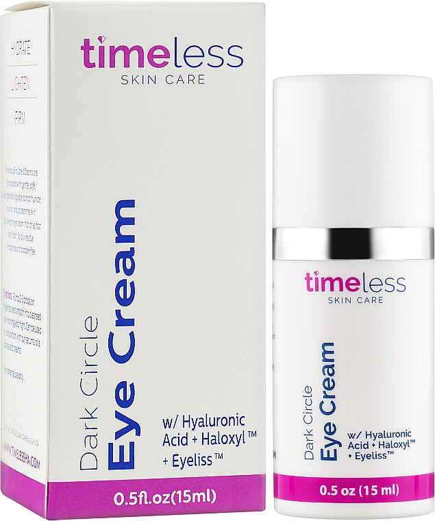 Eye cream against wrinkles and dark circles Timeless Skin Care Dark Circle Eye Cream 15 ml