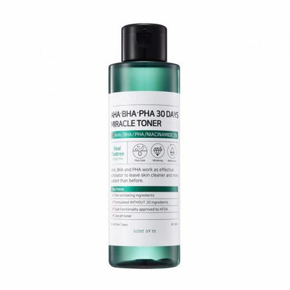 Face toner SOME BY MI AHA BHA PHA 30 Days Miracle Toner