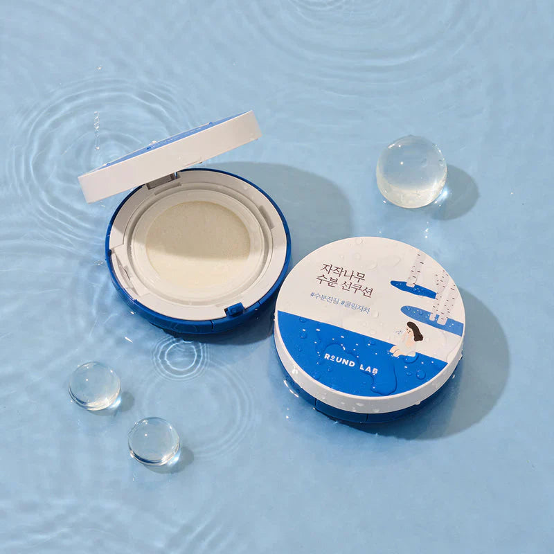 Αντηλιακή προστασία προσώπου Round Lab Moisturizing Sun Cushion