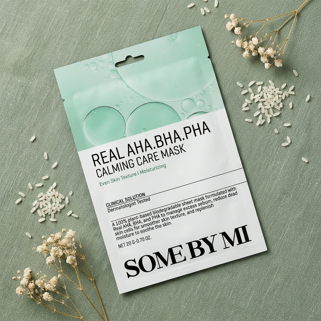 Real AHA BHA PHA Calming Care Mask – SOMEBYMI