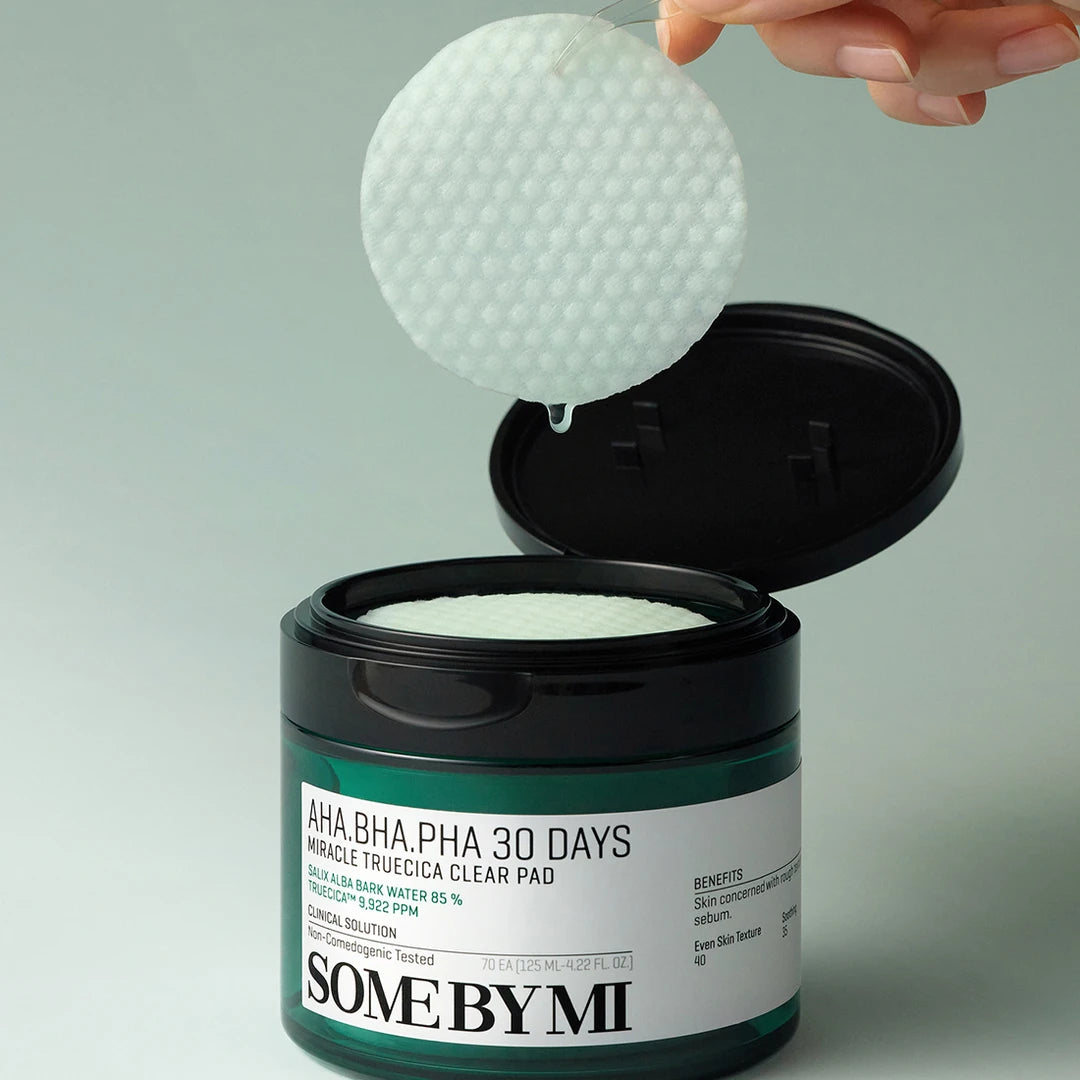 Some By Mi Truecica Clear Pad showing dual-textured exfoliating pad