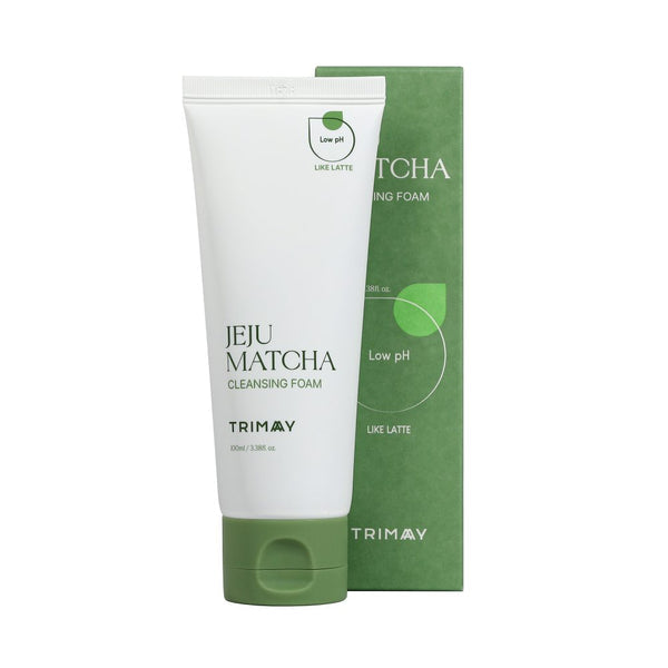 Trimay Jeju Matcha Low pH Cleansing Foam packaging and tube