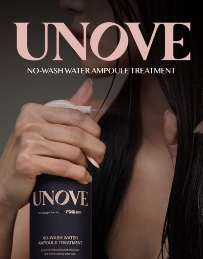 Smoothing hair spray without washing UNOVE No-Wash Water Ampoule Treatment